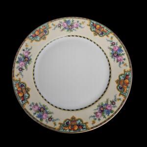 KPM Beverly Floral Fruit Basket Rim 9" Dinner Plate Vintage Porcelain